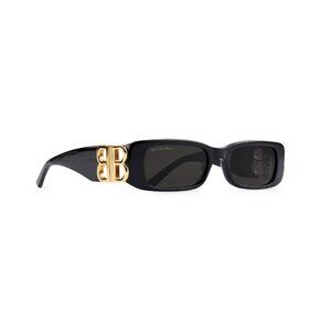 Balenciaga Rectangle Sunglasses in Black